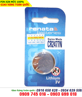 Pin 3v lithium Renata CR2477N chính hãng Made in Swiss